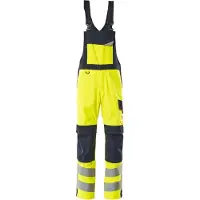 Mascot Davos Latzhose mit Knietaschen MULTISAFE Hi-vis Gelb / Schwarzblau 52 - 13869-216-17010-76C52 - Hi-vis Gelb / Schwarzblau