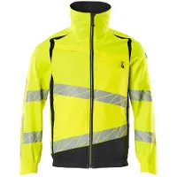 Mascot Herren Jacke ACCELERATE SAFE Hi-vis Gelb / Schwarzblau S - 19509-236-17010-S - Hi-vis Gelb / Schwarzblau
