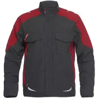 Engel Arbeitsjacke Galaxy 1810-254-79757 Gr. 3XL anthrazit grau/tomato red