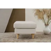 Otto Home Polsterhocker "Tvinno", beige (sand), B:63cm H:47cm T:63cm, 100% Polyester, Hocker, Polsterhocker, im skandinavischen Stil