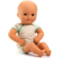 Djeco Babypuppe zum Anziehen des Babys Green Pomea
