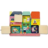 SES Creative 14694 Ich lerne - Schlösser Spielbrett - Lernspielzeug für Kleinkinder, Hölzernes Buch, 3 Jahr(e), Karton