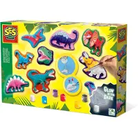 SES Creative Gießen und anmalen - Dino-Fantasie, Guss-/Mal-Set für Kinder, 5 Jahr(e), Mehrfarbig