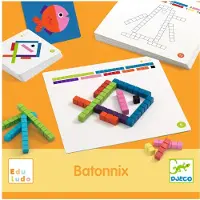 Djeco Lernspiel Batonnix für Kinder 4-8 Jahre zum Erlernen von Längen und Maßeinheiten