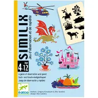 Djeco Similix Kartenspiel – Beobachtungs- und Geschwindigkeitsspiel für 2-5 Spieler, 4-12 Jahre
