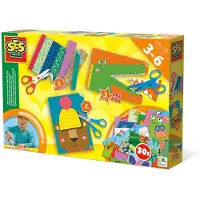 SES Creative Ich lerne schneiden Schritt für Schritt, Bastelset für Kinder, 3 Jahr(e), Karton, Mehrfarbig