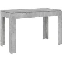 vidaXL Esstisch Betongrau 120x60x76 cm Holzwerkstoff