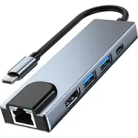 Tech-Protect 5-in-1 USB-C-Hub auf 2x USB-A / USB-C / HDMI / RJ45