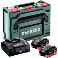Metabo Basic-Set 2 x LiHD 10 Ah ASC 290 +metaBOX 145 - 685304000
