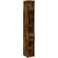 vidaXL Hochschrank Schmal Räuchereiche 30x42,5x225 cm Holzwerkstoff