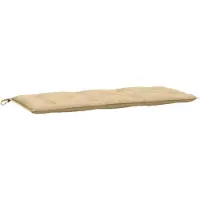 vidaXL Gartenbank-Auflage Melange Beige 120x50x7 cm Stoff