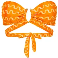 Seafolly - Women's Soundwave U Wire Bandeau Bra - Bikini-Top Gr 32 orange