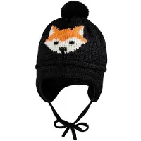 Maximo - Mini Boy-Mütze Ausgenäht - Mütze Gr 45 cm schwarz
