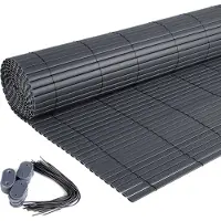 OEM Antraciet Balkon Windschutz & Sonnenschutz 2-in-1 - Wetterfest & Rostfrei - Schutz, Sichtschutz, Privatsphäre - 100x400cm