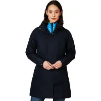 Helly Hansen Damen W Aden Long Coat Mantel, 597 Navy, S EU