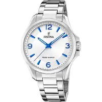 Festina Herren Armbanduhr SOLAR ENERGY F20656/1 Edelstahl