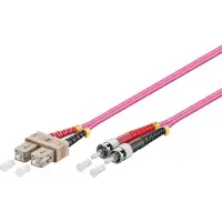 Alcasa Patchkabel LWL Duplex OM4 (Multimode, 50/125) SC/ST, 1m, Good Connections (LW-801TC4)