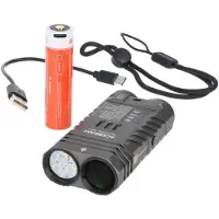 Acebeam Terminator M2-X Dual LED-Taschenlampe, 5.000K CRI90 LED, max. 2000 Lumen, mehrere Lichtquellen, Sieben-Farben-Licht