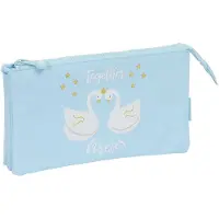 Safta Triple Glowlab Swans Federmäppchen Blau Mann Blau One Size