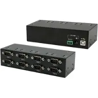 EXSYS EX-13078HM USB 2.0 zu 8 x Seriell RS-232 Ports Metallgehäuse FTDI - Kabel-/Adapterset - Digital/Daten