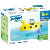 Playmobil Konstruktions-Spielset "Buntes U-Boot (71440), JUNIOR AQUA & Tinti", bunt, Spielbausteine, Kinder, Kunststoff, Konstruktions-Spielset, Made in Europe