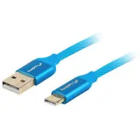 Lanberg CA-USBO-22CU-0005-BL, 0,5 m, USB A, USB C, USB 2.0, Blau