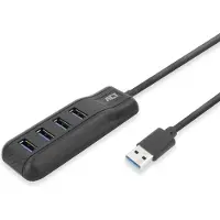 ACT AC6320, USB 3.2 Gen 1 (3.1 Gen 1) Type-A, USB 3.2 Gen 1 (3.1 Gen 1) Type-A, 5000 Mbit/s, Schwarz, Acrylnitril-Butadien-Styrol (ABS), 0,5 m
