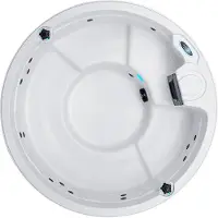 Devee Whirlpool Malta rund, 182 cm Ø, 82 cm hoch, 600 L, 5 Personen, 15 Hydrotherapie-Düsen, LED