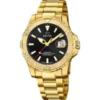 Jaguar Herren Analog Uhr Pro Diver Elegant Edelstahl gold UJ971/3