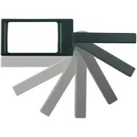 TFA-Dostmann TFA - Tragbare Lupe mit Beleuchtung, Modell 43.3006 - Schwarz/Transparent