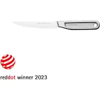 Fiskars All Steel Tomatenmesser, 12 cm, Komfortables Küchenmesser zum leichten Schneiden von Tomaten, 1 Messer
