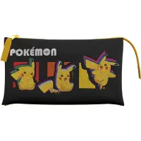 Pokémon Dreifaches Pokémon-mäppchen Mehrfarbig Mehrfarbig One Size