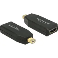 DeLOCK 65581, mini Displayport 1.2, HDMI, Schwarz