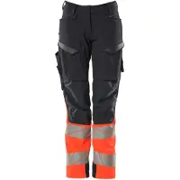 Mascot Hose mit Knietaschen 19178-511-10222 Gr. 34 schwarzblau/hi-vis rot