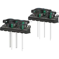 Wera 454/10 HF Set Imperial 1 Schraubendrehersatz Quergriff-Schraubendreher Hex-Plus zöllig, 10-tlg - 05023451001