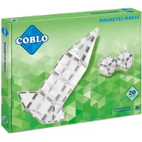 Coblo Spielzeug Magnetische Fliesen Transparent 20 Stück
