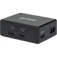 Manhattan 130554, USB 3.2 Gen 1 (3.1 Gen 1) Type-C, 52,5 W, Schwarz, HDMI, USB 3.2 Gen 1 (3.1 Gen 1) Type-A, USB 3.2 Gen 1 (3.1 Gen 1) Type-C, USB 3.2 Gen 2 (3.1 Gen..., CE FCC RoHS, 50 - 60 Hz