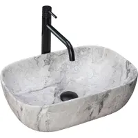 REA Aufsatzwaschbecken Livia Stone Beige