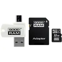 Goodram M1A4 All in One, 32 GB, MicroSDHC, Klasse 10, UHS-I, 100 MB/s, 10 MB/s