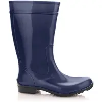 Lemigo Damen Gummistiefel Wasserdicht Hohe Regenstiefel 967 ILSE (Marineblau, 36 EU)