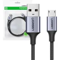 UGREEN Kabel USB - MicroUSB, 2m, 480 Mbps, , Grau