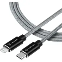 Source Fast Rope Kevlar-Kabel USB-C|Lightning MFi 1 m Grau