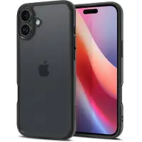 Spigen Apple iPhone 16 Hülle - Kunststoff - - Backcover/Hard Case - Schwarz