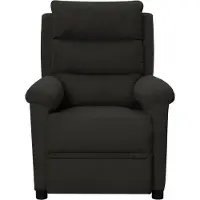 The Living Store Massagesessel Schwarz Stoff