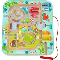 Haba Spiel "Stadtlabyrinth", bunt, Spiele, KinderB:22cm H:2cm T:25cm, Holz, Kunststoff, Metall, Spiel, B:22cm H:2cm T:25cm
