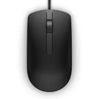 Dell NMJ83, Rechts, Optisch, USB Typ-A, 1000 DPI, Schwarz
