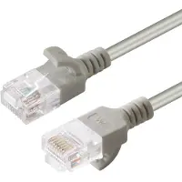 Microconnect V-UTP6A075-SLIM, 7,5 m, Cat6a, U/UTP (UTP), RJ-45, RJ-45, Grau