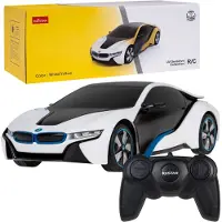 Rastar R/C 1:24 Bmw I8 Ferngesteuertes Auto - Uv-empfindlich (Weiß und Gelb)