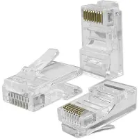 Qoltec 54552, RJ45, Silber, Stecker, Gerade, Metall, Kunststoff, Cat6