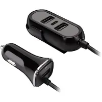 Tracer Autoladegerät 12-24V, Multicharge, 3xUSB, 7,2A + PD 18W